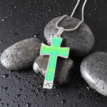 Load image into Gallery viewer, cross-Engraving Window Engraving Window : Jewelry Cross Gold or Silver Plated Cross with chain necklace- In luxury packaging - Free standard shipping
