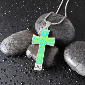 cross-Engraving Window Engraving Window : Jewelry Cross Gold or Silver Plated Cross with chain necklace- In luxury packaging - Free standard shipping