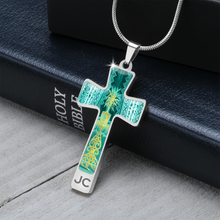 Load image into Gallery viewer, cross-Engraving Window2 Engraving Window : Jewelry Cross Gold or Silver Plated Cross with chain necklace- In luxury packaging - Free standard shipping
