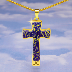 Nightfall Celebration : Jewelry Cross Gold or Silver Plated Cross with chain necklace- In luxury packaging - Free standard shipping