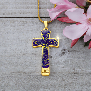 Nightfall Celebration : Jewelry Cross Gold or Silver Plated Cross with chain necklace- In luxury packaging - Free standard shipping