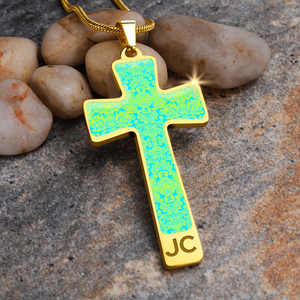 cross-Engraving Window Engraving Window : Jewelry Cross Gold or Silver Plated Cross with chain necklace- In luxury packaging - Free standard shipping
