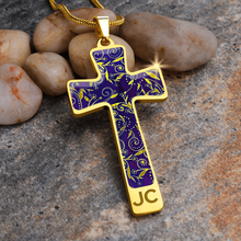 Load image into Gallery viewer, Nightfall Celebration : Jewelry Cross Gold or Silver Plated Cross with chain necklace- In luxury packaging - Free standard shipping
