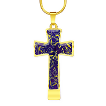Load image into Gallery viewer, Nightfall Celebration : Jewelry Cross Gold or Silver Plated Cross with chain necklace- In luxury packaging - Free standard shipping
