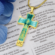 Load image into Gallery viewer, cross-Engraving Window2 Engraving Window : Jewelry Cross Gold or Silver Plated Cross with chain necklace- In luxury packaging - Free standard shipping
