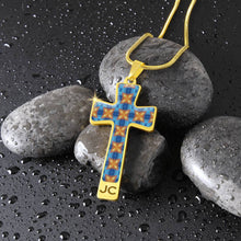 Load image into Gallery viewer, Vassia Sarri Creations, Jewelry Gold or silver plated, Original art, Byzantium garden pattern
