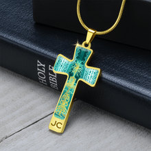 Load image into Gallery viewer, cross-Engraving Window2 Engraving Window : Jewelry Cross Gold or Silver Plated Cross with chain necklace- In luxury packaging - Free standard shipping
