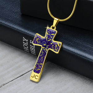 Nightfall Celebration : Jewelry Cross Gold or Silver Plated Cross with chain necklace- In luxury packaging - Free standard shipping