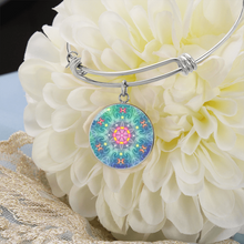 Load image into Gallery viewer, Magic Stardust main pattern: Round Charm Bracelet, Gold or Silver Plated  - In luxury packaging - Free standard shipping
