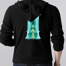 Load image into Gallery viewer, Engraving Window: Unisex Zippered Hoodie Cotton (50%)- Black or White -  Gildan 88600 - XS to 2XL
