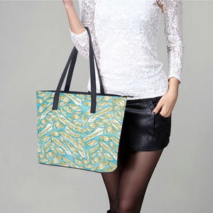 Angelic Feathers : Trendy Handbag - 29cm x 34cm x 14cm (11.4" x 13.4" x 5.5") - Artificial Leather - Free standard shipping