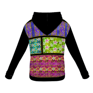 Golden Daisies : Sweater hoodie with pocket allover print  - Small Up to 7XL - Free standard shipping