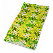 Load image into Gallery viewer, Golden Daisies Green Pattern : Bandana -Face cover,  Multi-Function Headband for Adults - 50cm x 25cm / 19.6&#39;&#39; x 9.8&#39;&#39; - Free standard shipping
