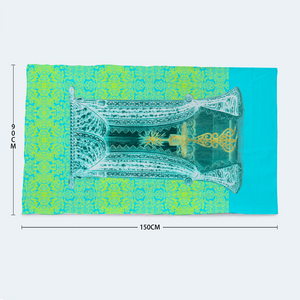 Engraving Window : Large body towel for Bath and the sea - 35'' x 59'' -  90cm x 150cm  - Free standard shipping