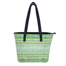 Load image into Gallery viewer, Health Angel - Green lines pattern : Trendy Handbag - 29cm x 34cm x 14cm (11.4&quot; x 13.4&quot; x 5.5&quot;) - Artificial Leather - Free standard shipping
