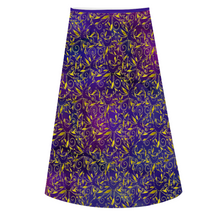 Load image into Gallery viewer, Nightfall Celebration : A-line Midi Skirt - Polyester stretch fabric - Free standard shipping
