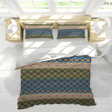 Load image into Gallery viewer, Byzantium Garden : 3 piece set bedding covers - Single  to extra large double size (choose among 8 sizes)  2x Pillowcases &amp; 1x Quilt Cover – Free standard shipping
