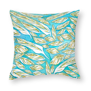 Angelic Feathers : Square Cotton pillow case - Double side printing - Multi sizes - Free standard shipping