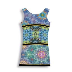 Magic Stardust - Pattern2 - Tank Mini stretchy Dress - Polyester - Free standard shipping