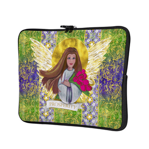 Prosperity Angel : Briefcase sleeve - multi sizes - available for 10" / 12" / 13" / 15" / 17" laptops or tablets  -  Free standard shipping