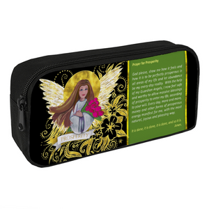 Angel of prosperity - Prayer of prosperity : Pencil Case - 22cm x 12cm x 5cm - 8.7" x 4.7" x 2"- holds up to 60 pencils - Free standard shipping