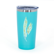 Load image into Gallery viewer, Angelic Feathers : Multicolor Stainless Steel Vacuum -insulated large mug without handle  20 oz - Free standard shipping
