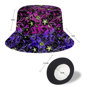 Glowing Flowers : Bucket hat - Free standard shipping