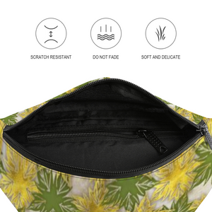 Health Angel - Leaves pattern : Waist bag Banana style - 36cm x 15cm - 14.2'' x 5.9'' -  Free standard shipping