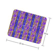 Load image into Gallery viewer, Golden Daisies purple pattern : Square Mouse Pad , Non-Slip Base for Computer 7.9&quot;X9.8&quot; - 25cm x 20cm -  Free standard shipping
