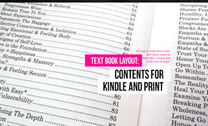 Text Book (Kindle + Print) Layout