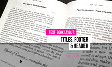 Load image into Gallery viewer, Text Book (Kindle + Print) Layout
