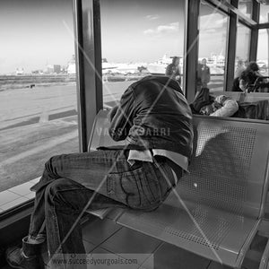 man on bench