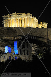 Greek Roman Monuments - Odeon of Herodes Atticus and The Acropolis - 312017-220-217