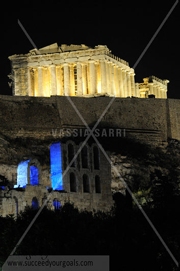 Greek Roman Monuments - Odeon of Herodes Atticus and The Acropolis - 312017-220-217