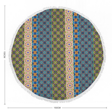 Load image into Gallery viewer, Byzantium Garden - Round picnic or beach  Mat - 150cm x 150cm - 59&#39;&#39; x 59&#39;&#39; -  Free standard shipping
