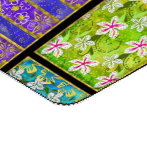 Golden Daisies mixed pattern : Large Rectangular Non-slip Mouse Pad 40cm x 90cm 16" x 35" - Free standard shipping