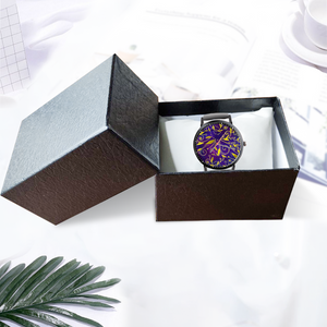 Nightfall Celebration : Black Plastic Quartz Watch in premium gift box - 1.6 × 1.6" - Free standard shipping