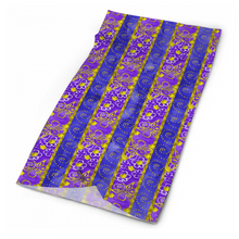 Load image into Gallery viewer, Golden Daisies Purple pattern : Bandana -Face cover,  Multi-Function Headband for Adults - 50cm x 25cm / 19.6&#39;&#39; x 9.8&#39;&#39; - Free standard shipping
