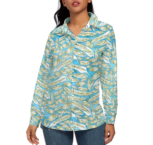 Angelic Feathers : Women’s long sleeves shirt, slim loose fit - Small to 4XL - Free standard shipping