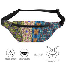 Load image into Gallery viewer, Byzantium Garden: Waist bag Banana style - 36cm x 15cm - 14.2&#39;&#39; x 5.9&#39;&#39; -  Free standard shipping
