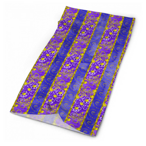 Golden Daisies Purple pattern : Bandana -Face cover,  Multi-Function Headband for Adults - 50cm x 25cm / 19.6'' x 9.8'' - Free standard shipping