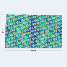 Load image into Gallery viewer, Golden Daisies - Turquoise pattern : Large body towel for Bath and the sea - 35&#39;&#39; x 59&#39;&#39; -  90cm x 150cm  - Free standard shipping
