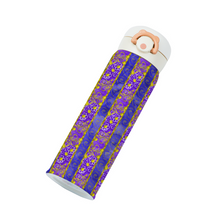 Load image into Gallery viewer, Golden Daisies purple pattern : Thermal Bottle - 17oz Portable Thermal Bottle with Flip Cap Stainless Steel Bottle - 23cm x 6.6cm (9&quot; x 2.6&quot;)  - Free standard shipping
