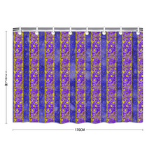 Load image into Gallery viewer, Golden Daisies purple pattern : Bath Shower Curtain – 12 different sizes – Free standard shipping
