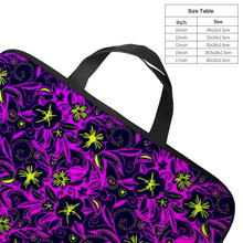 Load image into Gallery viewer, Glowing Flowers Lolitta punk pattern : Briefcase for laptop with handles - 17’’  -  Free standard shipping
