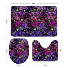 Load image into Gallery viewer, Glowing Flowers : Bath mats - 3 piece set - Free standard shipping
