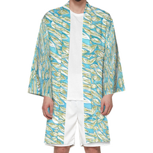 Load image into Gallery viewer, Angelic Feathers : Unisex Haori Kimono - idoors and outdoors fashionable jacket – Small up to 8XL - Free standard shipping
