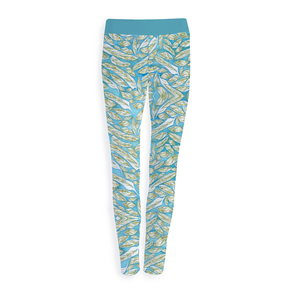 Angelic Feathers : Leggings Yoga pants – Small  up to 3XL -  Free standard shipping