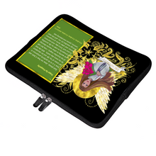 Load image into Gallery viewer, Prosperity Angel : with prosperity prayer - Briefcase sleeve - multi sizes - available for 10&quot; / 12&quot; / 13&quot; / 15&quot; / 17&quot; laptops or tablets  -  Free standard shipping
