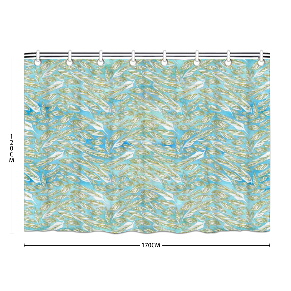 Angelic feathers : Bath Shower Curtain – 12 different sizes – Free standard shipping